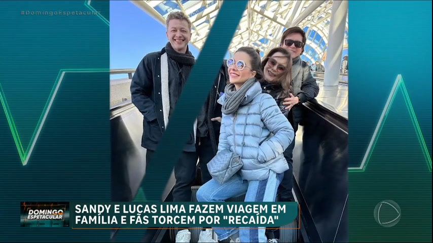 Giro dos Famosos : Sandy e Lucas Lima fazem viagem em família e fãs torcem por "recaída"