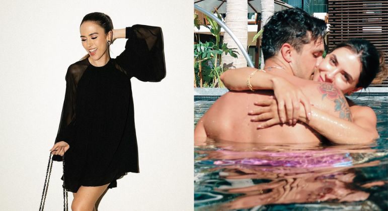 Tatá Werneck "ameaça" deixar de seguir Luan Santana e Jade Magalhães