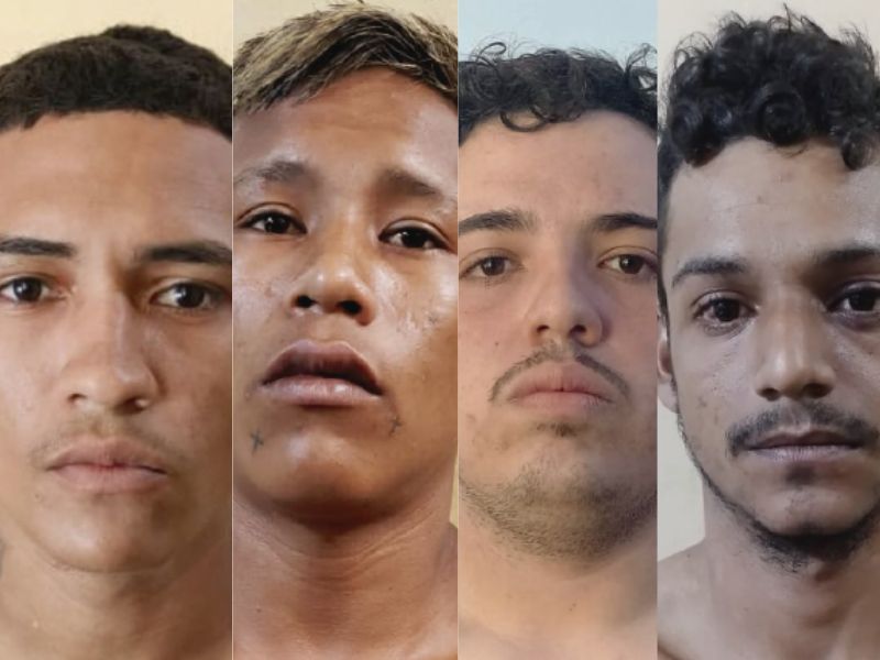 Polícia divulga imagens de quatro homens procurados por diversos crimes no AM