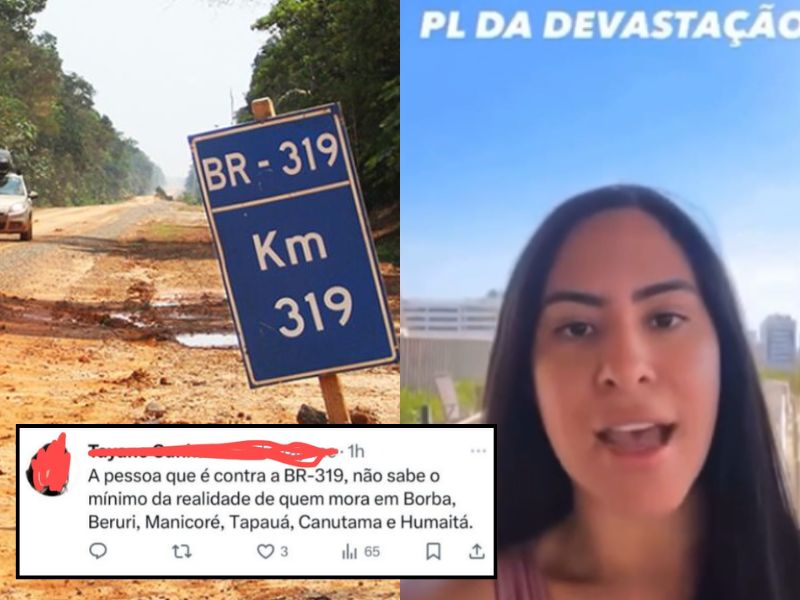 Vídeo de Isabelle sobre a BR-319 volta a circular após decisão do TCU