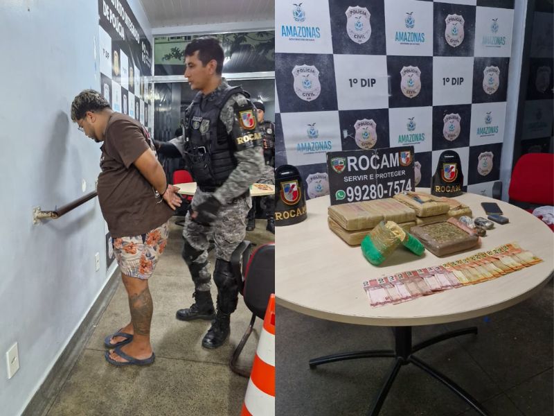 Homem é preso e aponta fornecedor de drogas em Manaus