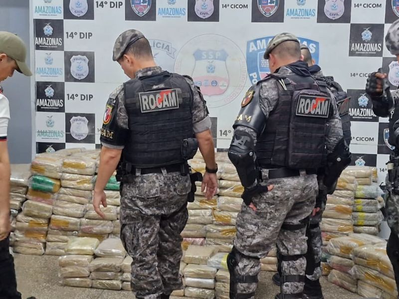 Mais de uma tonelada de drogas é apreendida dentro de serralheria no Mauazinho