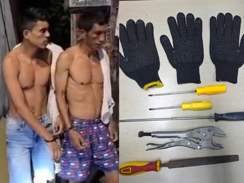 Trio de 'arrombadores' é preso após assalto à mercado em Manaus